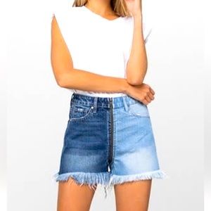 NWT Insane Zone two tone zip shorts size small